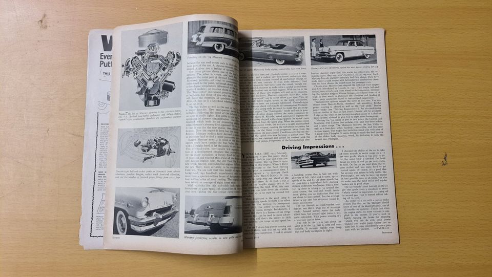 Motor Trend Magazin Januar 1954 / Mercury, Plymouth, Rambler, EV in Besigheim