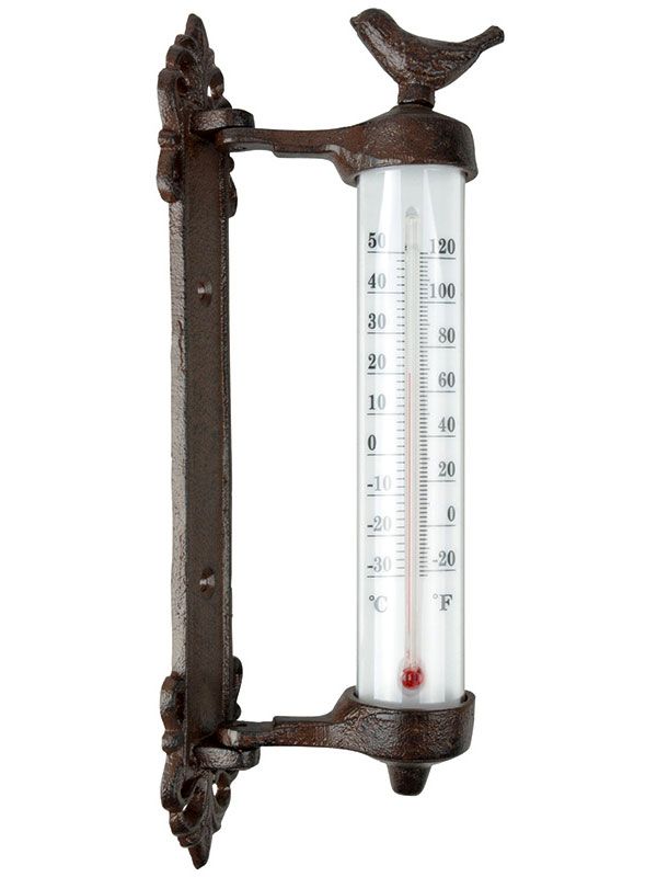 Großes drehbares Thermometer Garten/Balkon Gusseisen NEU/VERSAND in Sande