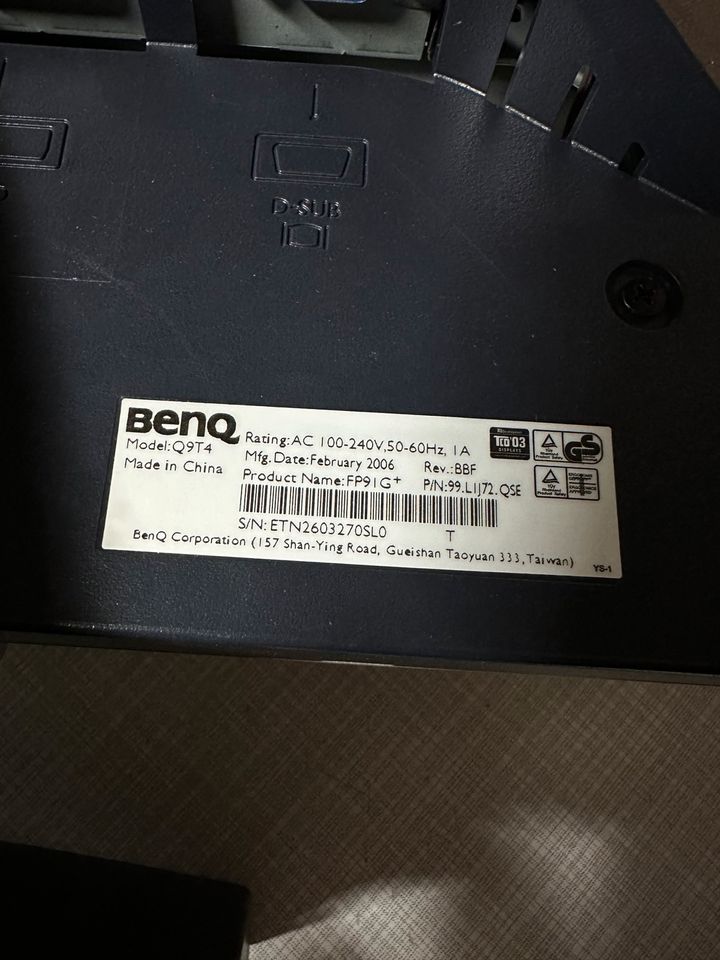 LCD Monitor BenQ 19" Q9T4 Flachbildschirm Pc Bildschirm Fernseher in Remscheid