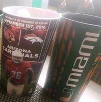 NFL NCAA  Souvenir Cups Becher Arizona Cardinals Miami Dolphins Bayern - Wartenberg Vorschau