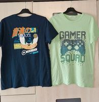 ❤️ 2 coole H&M T- Shirt Gr. 164 / 170 Sonic Rückenprint Gamer Bayern - Germering Vorschau