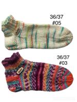 #03 #05 gestrickte Sneaker Socken Gr. 36 37 ** 75% Schurwolle Niedersachsen - Boffzen Vorschau
