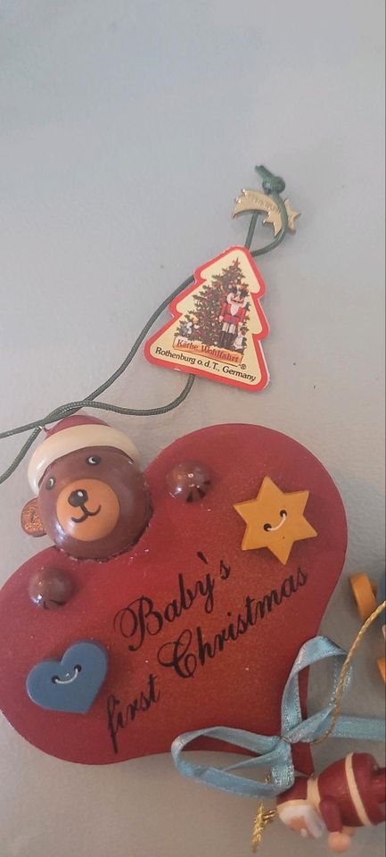 Käthe Wohlfahrt Anhänger Baby's first Christmas in Jelmstorf
