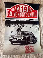 Original Porsche Rallye Monte Carlo Poster 1967 Gr.59x42cm Baden-Württemberg - Bad Säckingen Vorschau