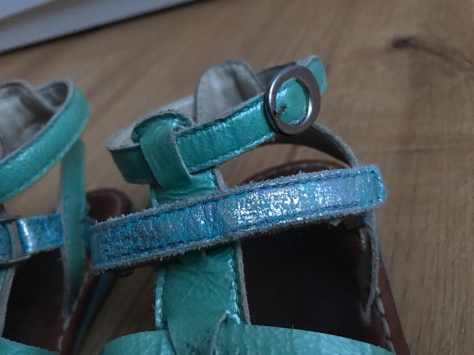 ❤️ Noel Sandalen Rämersandalen 29 Türkis metallic❤️ in Eschweiler