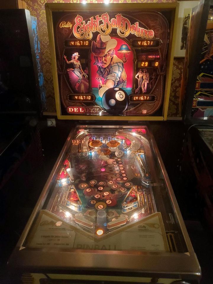 Flipper Pinball Bally Eightball Deluxe sehr guter Zustand in Schwanau