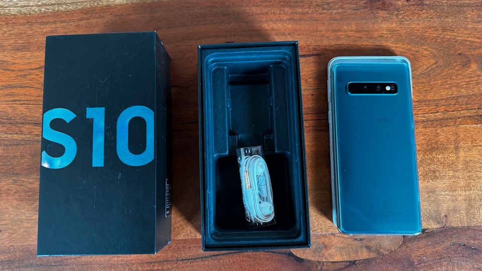 Samsung Galaxy S10 Prism Green 128 GB, Top Zustand in Wörth am Rhein