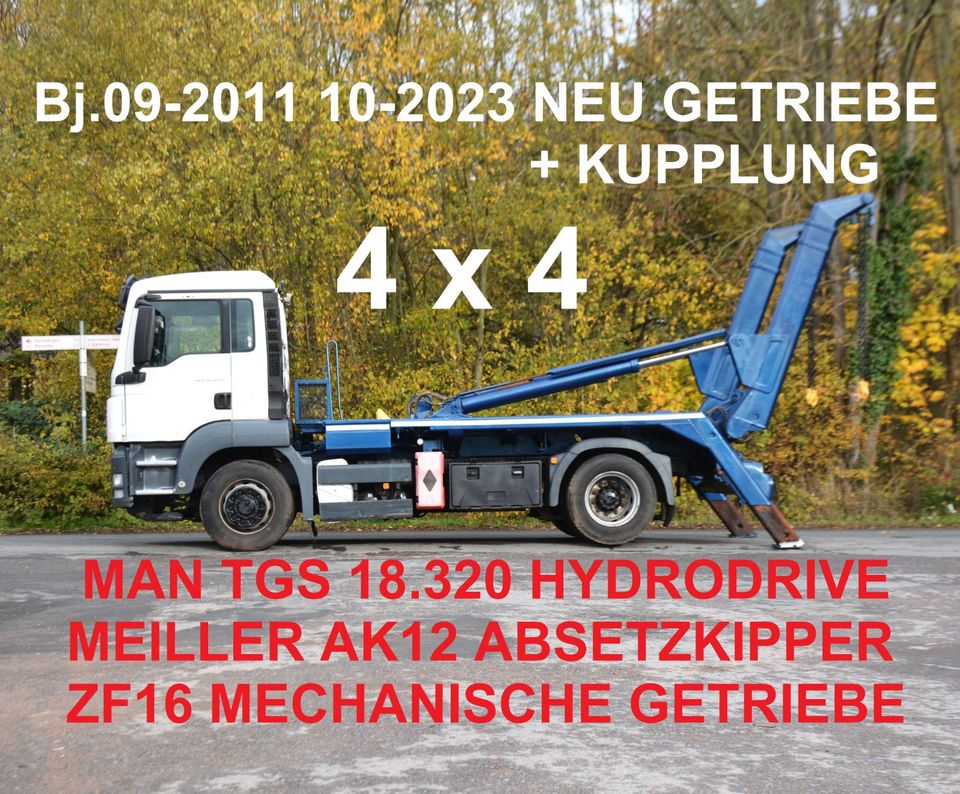 MAN TGS 18.320 4x4 ALLRAD HYDRODRIVE ABSETZKIPPER EURO5 Bj.2011 in Hessisch Oldendorf