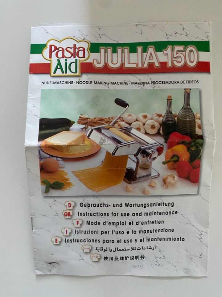 PastaAid Julia 150 inkl. Zubehör in OVP in München