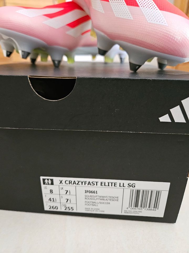 Neue Adidas Fußballschuhe X Crazyfast Elite SG Größe 41 1/3 in Gelsenkirchen