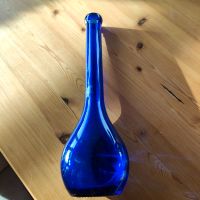 Vase Flasche Glas blau Deko DIY Upcycling nachhaltig basteln Baden-Württemberg - Mühlacker Vorschau