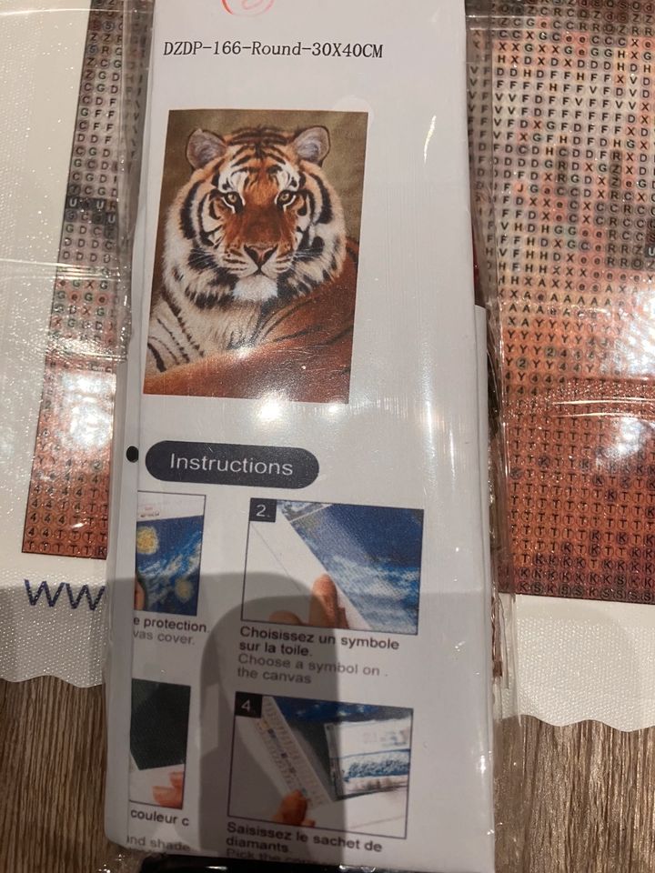 Diamond Painting Tiger groß Neu in Sinsheim