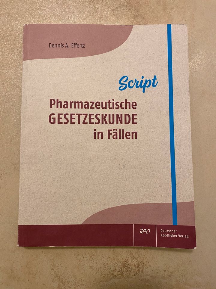Pharmazeutische Gesetzeskunde in Fällen in Heidelberg