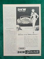 DKW 3=6  Auto Union Werbung 1957 Niedersachsen - Danndorf Vorschau