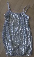 Pailletten Kleid Glitzer Silber S Spaghettiträger Wandsbek - Hamburg Wellingsbüttel Vorschau