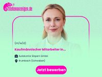 Kaufmännischer Mitarbeiter (m/w/d) in Bayern - Krumbach Schwaben Vorschau