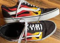 Vans off the wall Flamme old skool Schuhe schwarz 40,5 Sneaker Saarbrücken-Mitte - St Johann Vorschau