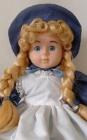 Porzellan Puppe, blaue Augen, blones Haar, mit welchem Körper Nordrhein-Westfalen - Bünde Vorschau