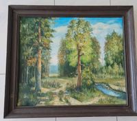 Altes Original ÖL Gemälde Signiert Natur 62 x 53 cm UDSSR Sporski Hessen - Wiesbaden Vorschau