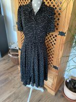 Nanette Kleid M 38 schwarz Dots Punkte Rockabilly Blusenkleid Sachsen - Neustadt Vorschau