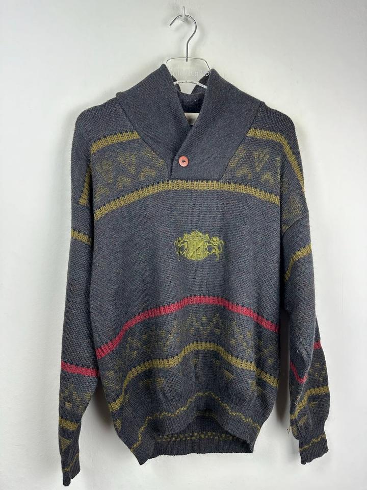 Vintage Half-Zip Sweater - Retro Pullover - Oldschool -90s- Gr. M in Neuenhaus