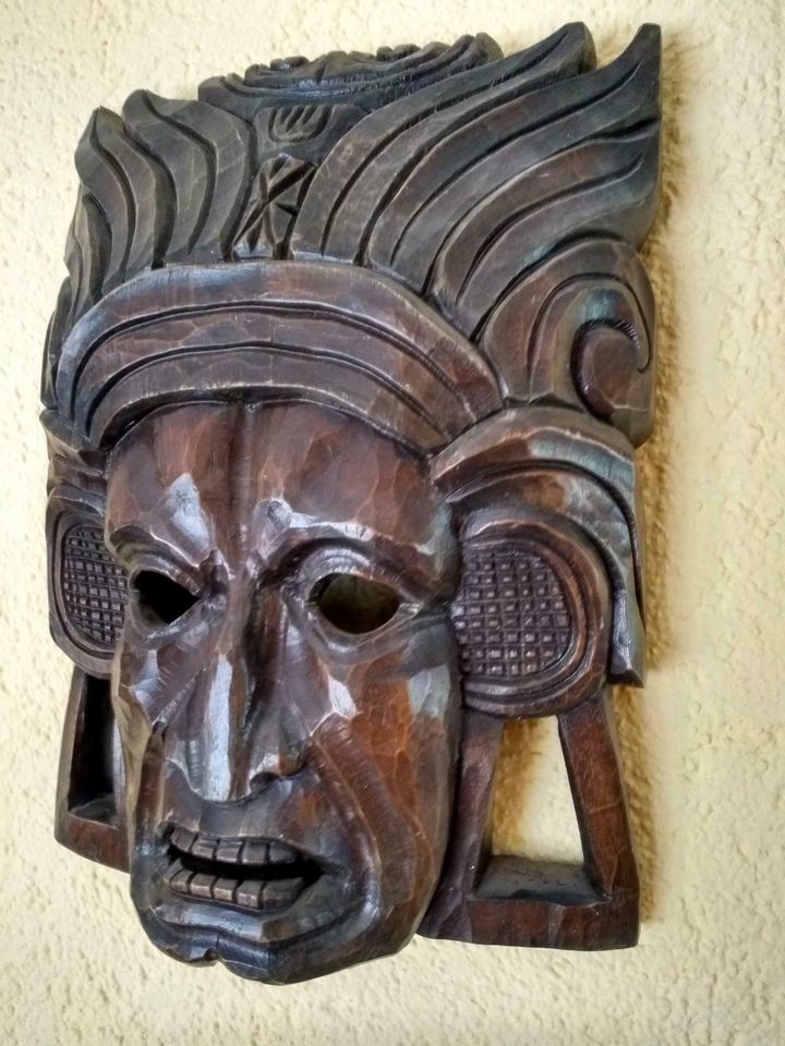 Azteken Maske Honduras Tropenholz in Grimma