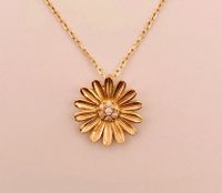 585 Goldkette Blume Anhänger Gold Kette Nordrhein-Westfalen - Düren Vorschau