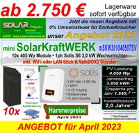 mini SolarKraftWERK mSKW30104050JSV mit Solis 3,0 kW & 10x Modul 405 Wp ALL BLACK Brandenburg - Dannenwalde (Gumtow) Vorschau