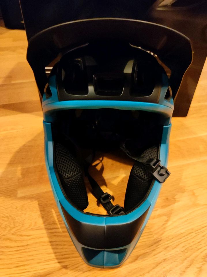 Parachute MCR, Fullface Helm, S (52/56), Mips, petrol blue in Freiburg im Breisgau