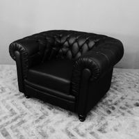 Chesterfield Sessel Couch Sofa 1-Sitzer Modell YS-2008 schwarz Brandenburg - Beelitz Vorschau