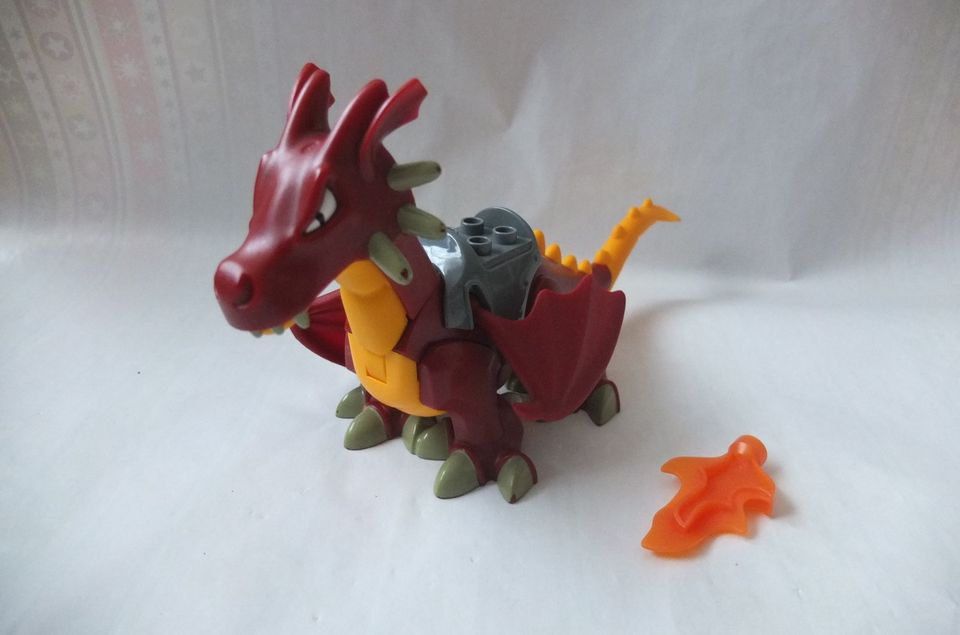 Lego Duplo großer roter Drache aus Set 4776, 4784, 7846, 4785 in Ottensoos