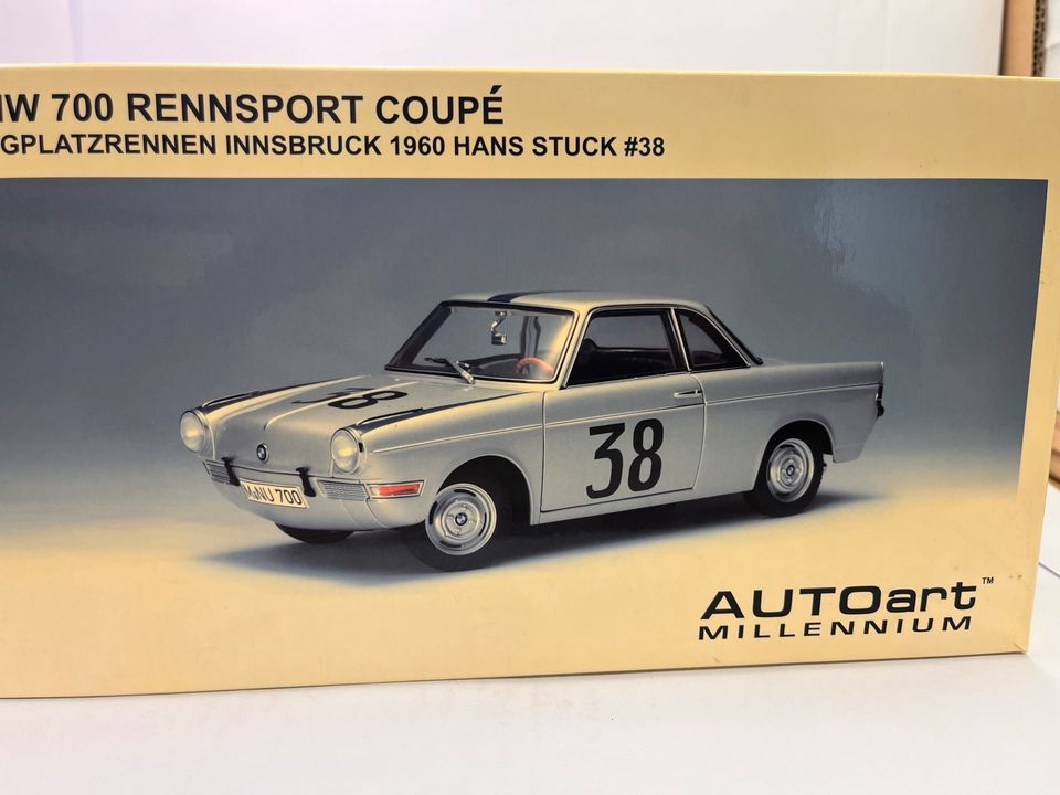 Modellauto Autoart M. - BMW 700 Coupé 1:18 Top Zustand! OVP! in Neuhausen ob Eck