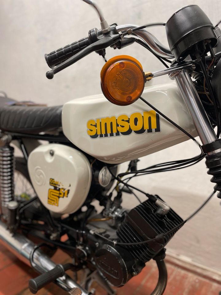 Simson S51C Comfort Exportdeckel Originallack DDR Papiere in Werdau