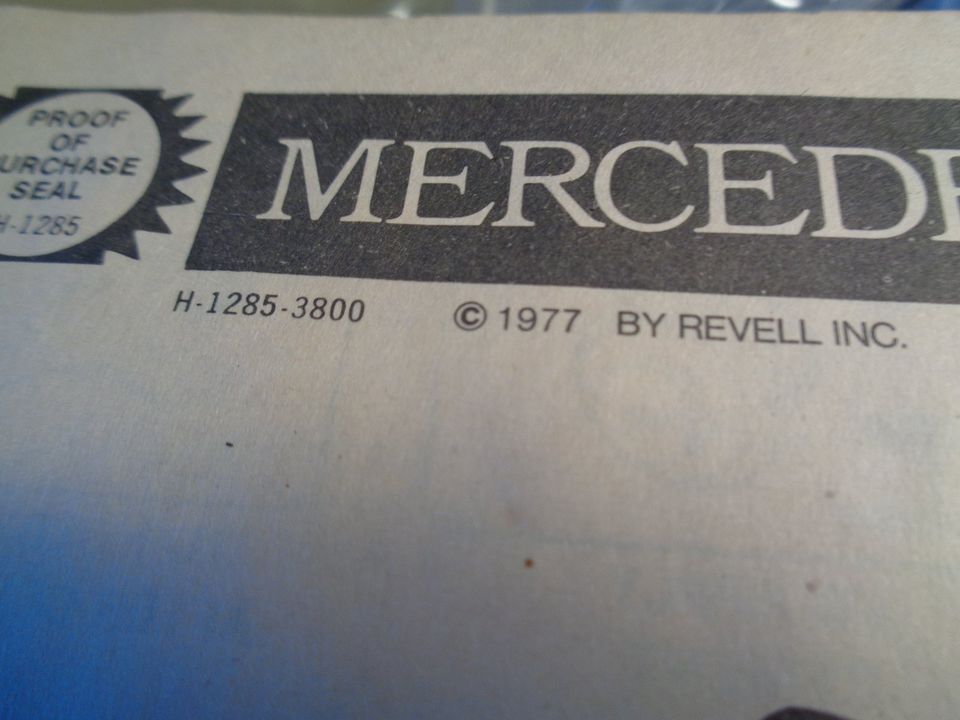 Revell-Mercedes-Benz 300SL Maßstab 1:12 von 1977 in Kummerfeld