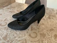 Neu Damen Pumps High Heels Graceland schwarz Silberglitter Gr. 39 Nordrhein-Westfalen - Bad Laasphe Vorschau