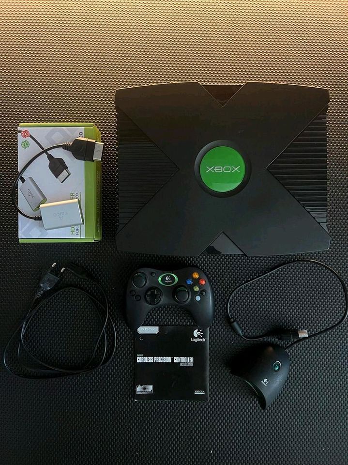 Xbox Classic OG Retro Mod Kaico Hdmi Logitech Precision Controlle in Töging am Inn