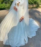 Hijabi Hochzeitskleid Perlen offwhite 36-38 Brautkleid gelinlik Essen-West - Frohnhausen Vorschau