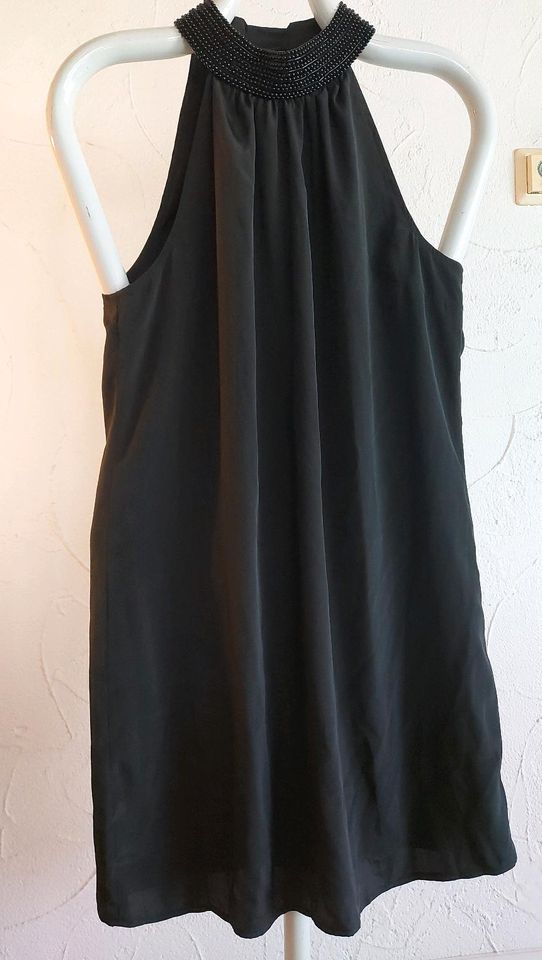 Vera Moda Kleid schwarz mit Unterkleid M Purity sl Mini Dress in Schwarzenberg (Erzgebirge)