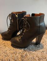 H&M High Heel Stiefelette leder Bayern - Riedering Vorschau