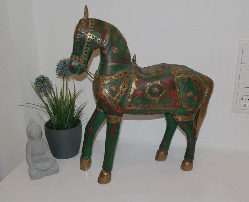 sehr schönes Pferd Indien Kupfer Messing Deko Antik Vintage in Drensteinfurt