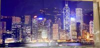 Bild, Rahmenlos, Motiv Hongkong bei Nacht , 120 x 60 cm Nordrhein-Westfalen - Menden Vorschau