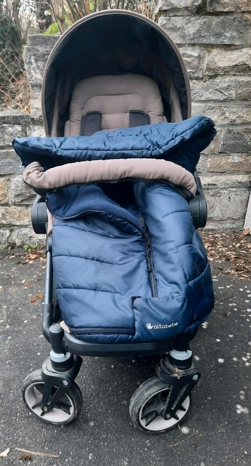 Teutonia Kinderwagen Be You mit Babytragetasche und Fußsack in Würzburg