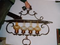 antike Lampe mit Kupferabdeckung Niedersachsen - Schüttorf Vorschau