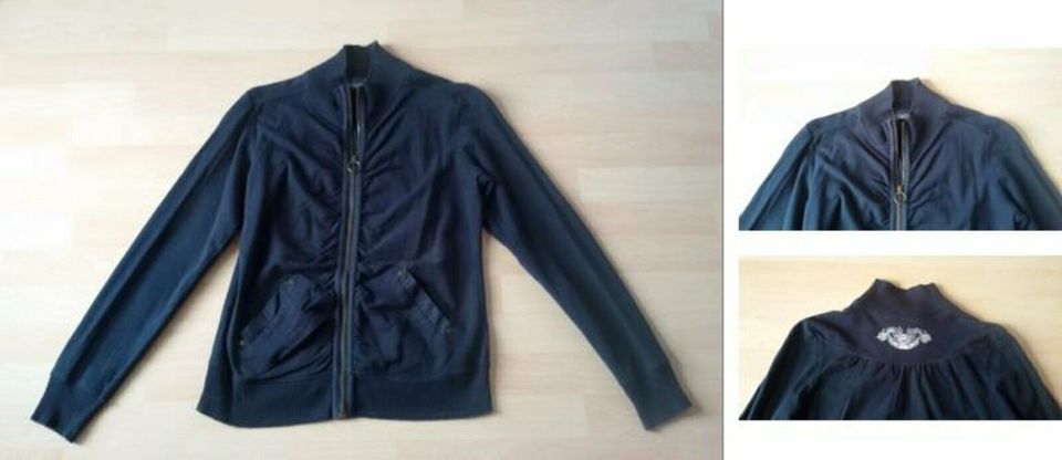 MEXX blaue Jacke blau Stretch blauer Pullover blau Gr. L XL 42 44 in Zell am Main