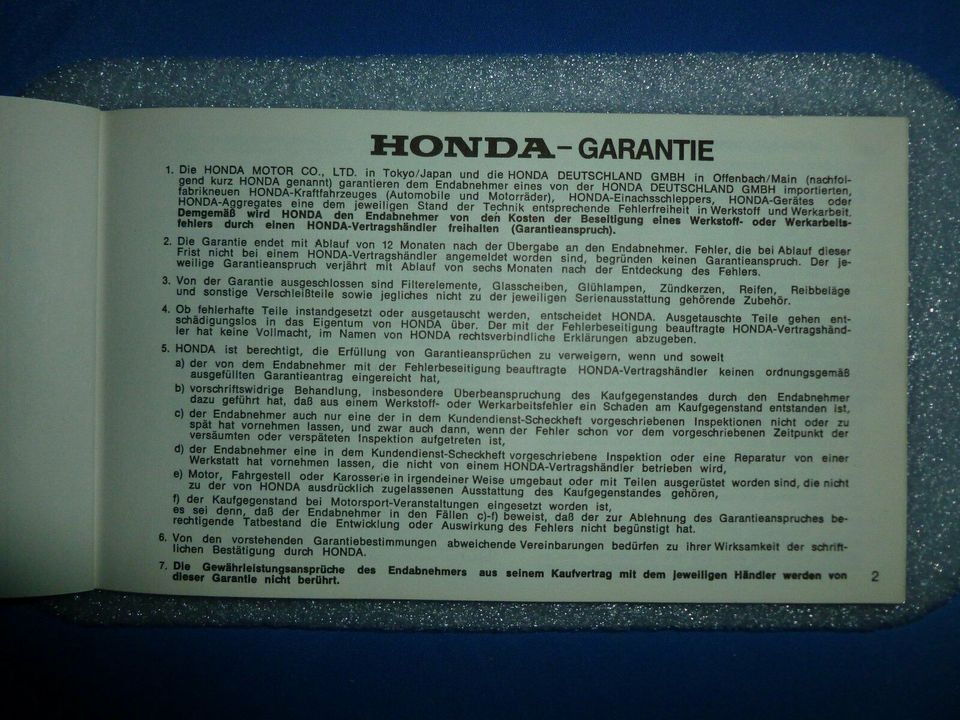1original blau-graues Honda Prelude 4 WS  KD.-Heft  von 1988 * in Schopfheim