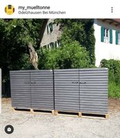 4er Premium Mülltonnenbox 120/240 mit Dachklappe, Holz Kr. Dachau - Odelzhausen Vorschau