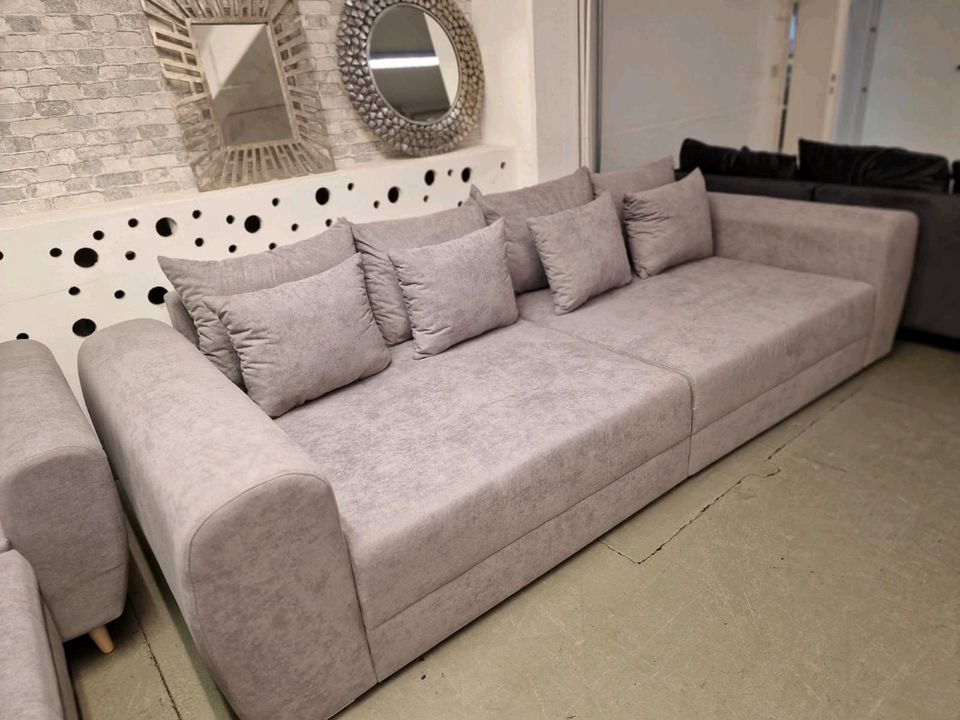 Sofa Garnitur Big Sofa Wohnlandschaft grau⭐Möbel Wurm⭐ in Osnabrück