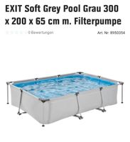 Exit Pool Frame grau  300x200x70 mit Pumpe Neu Hamburg - Bergedorf Vorschau