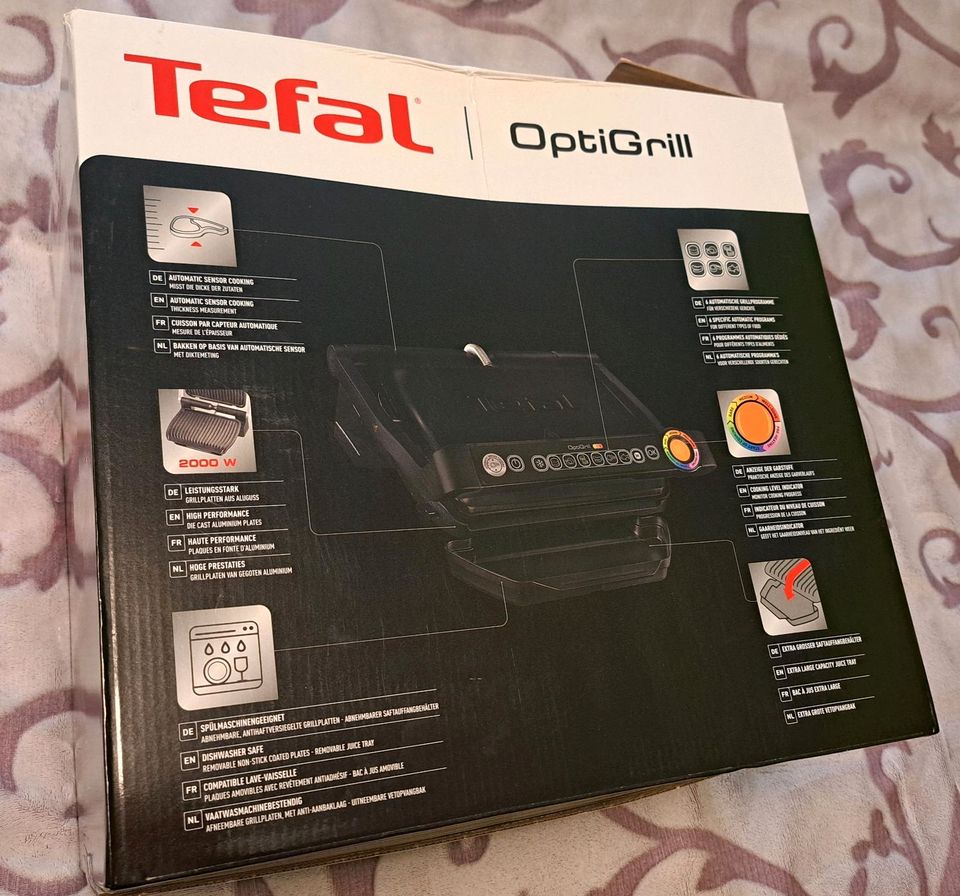 Tefal Optigrill + zweites/weiteres Rezeptbuch (NEU/OVP) in Bad Saarow