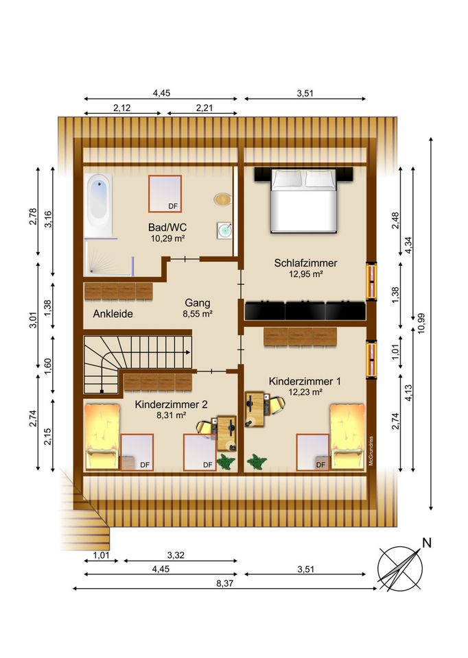 Schöne 5-Zimmer-Neubau-Wohnung mit sonnigem Südbalkon & stilvoller Ausstattung - Erstbezug in Kleinaitingen